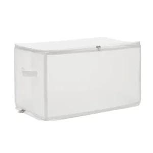 반투명 다용도 스타일 지퍼 리빙박스 47L 고품질 옷보 반투명리빙박스 수납박스 정리박스