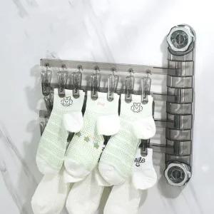 미니 건조대 공간활용 베란다 빨래 수건 걸이 무타공 미니건조대 다용도걸이 흡착걸이