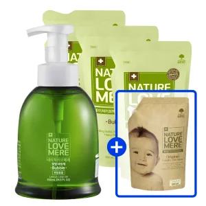 네이쳐러브메레 젖병세정제 거품형 용기 550ml 1개+거품형 리필 500ml 3팩(GIFT)오리지널향 세제 리필 500ml 1팩