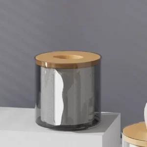 화장지 투명 두루마리 휴지 케이스 디스펜서 블랙 티슈케이스 휴지케이스