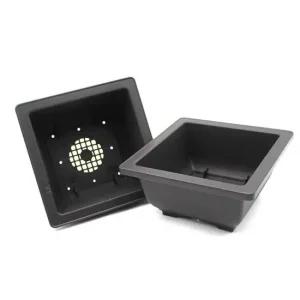 정사각 형 미니 화분 텃밭 물구멍화분 납작한화분 정사각 물구멍화분 텃밭