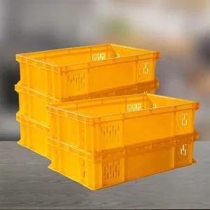 빵상자 6호 5개 노란 플라스틱 빵바구니 이사 박스 빵바구니 대형바구니 야채바구니