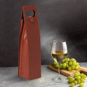 보르도 가죽 와인캐리어 위스키 선물 캠핑 와인백