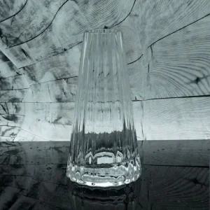 유리화분 화병 스트라이프 피라미드 소) 4x15cm 유리화분 스트라이프 소 4x15 장식