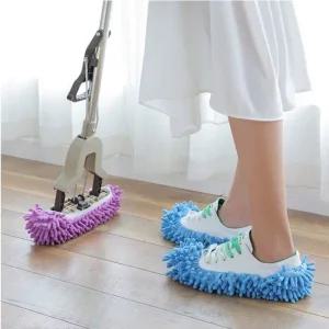 2컬러 걸어다니면서 청소하는 덧신 걸레 밴드 슬리퍼 슬리퍼걸레 청소슬리퍼 걸레슬리퍼