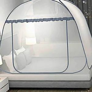 그레이 원터치 모기장 실내모기장 사각모기장 접이식모기장 침대모기장 모기장텐트