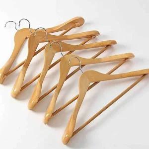 고급원목옷걸이 5p세트 어깨뿔방지 고급원목옷걸이 옷가게옷걸이 나무옷걸이 코트 우드