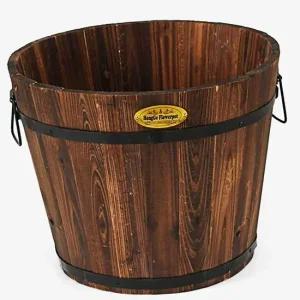 빈티지 원목 화분 38x30cm 목재화분 베란다 텃밭화분 베란다 텃밭 부직포화분 텃밭화분