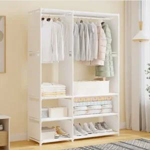 조립식 칸막이 선반 간이옷장 스탠드 행거 중형 간이옷장 미니옷장 부직포옷장