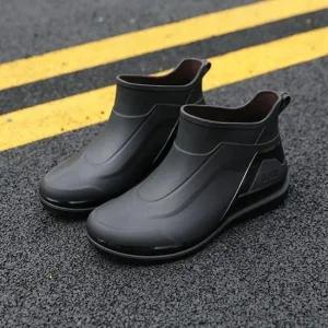 [라일리] Rly 레인 1컬러 올블랙 남서용 장화 부츠 워커 웰트  43286054)