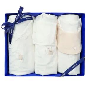 [갤러리아] (압소바배냇저고리세트)베어디모달저고리+배냇슈트슈트+우주복3종세트(A2C-10105SET)