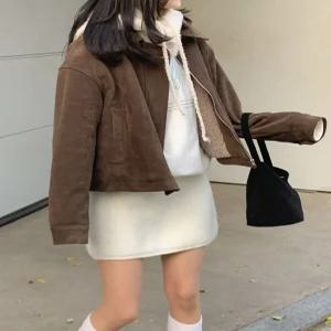 [CRKO] 누안 스웨이드 블루종 점퍼