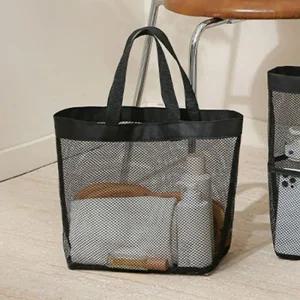 [룽스]메쉬 포켓 가방 소 메쉬비치가방 숄더백 1P