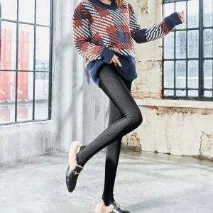 [라일리여성의류] Rly 날씬 쫀쫀 고리타입 안감 퍼 반짝 광택 슬림 레  43287485)