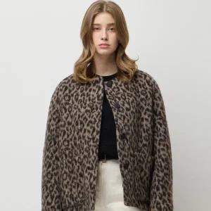 [롯데백화점]시슬리 레오파드 싱글 코트 SACT49561