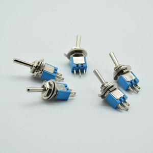 10pcs 기어 SMTS 102 6A 125V AC 토글 스위치 흔들리는 머리 3 핀 2 마이크로 로커