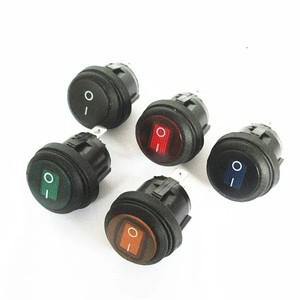 라이트 로커 스위치가  방수 버튼 보트 모양 라운드 3 피트 실버 포인트 20mm 오프닝