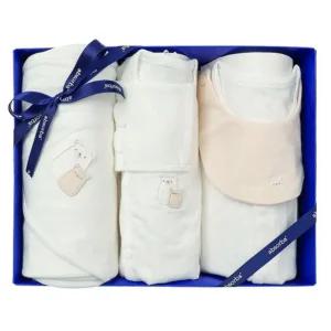 [갤러리아] (압소바배냇저고리세트)베어디모달배냇슈트+속싸개+우주복3종세트(A2C-10105SET)