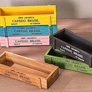 노랑 빈티지 다육이 화분 미니 카페 미니어처 다육이토분 사각