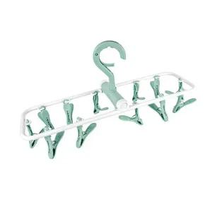 12P 빨래집게걸이 집게건조걸이 세탁집게 양말걸이 양말건조대 속옷건조대 양말집게