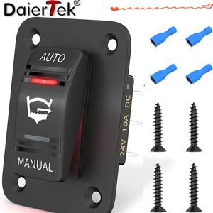 DaierTek 3 웨이 20A 빌지 펌프 로커 스위치 패널 방수 12V 4Pin SPDT 자동/끄기/수동 포함)