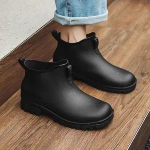 [룽스]남성레인부츠 앵클 장화 숏 레인부츠 2컬러