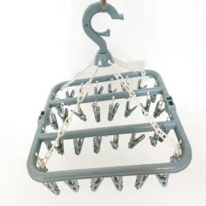 접이식 빨래집게 건조대 블루그레이 양말건조 수건건조 손수건건조 옷걸이건조 건조대