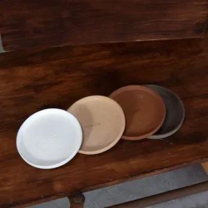 테라원 수제라인 토분받침 R14 화이트 수제라인 토분받침 R14 장식