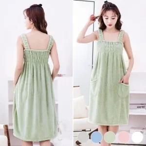 밴딩 편한 스커트 샤워가운 밴딩 샤워가운 원피스 골프가운 ELS 밴딩원피스