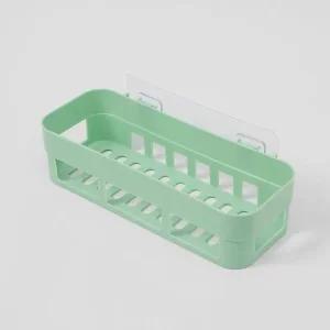 러빙홈 접착식 욕실선반 그린 무타공 화장실선반 접착식보관함 욕실접착수납 욕실정리대