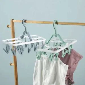 다용도 빨래 집게 건조대 양말 속옷 수건 360도회전 양말건조대 고리형빨래집게