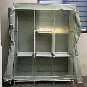 그레이 간이 옷장 3단 조립식 시스템행거 조립식옷장 간이옷장 비키니옷장 비키니장