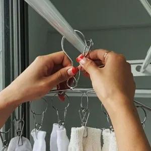 옷걸이 빨래집게 양말 미니건조대 10구 스텐 빨랫대 베란다빨래건조대 미니빨래건조대