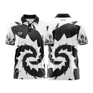 오레인 볼링유니폼 티셔츠 상의(BWJS001) 블랙&화이트