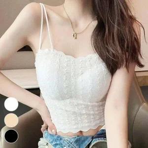 [하프클럽/셀러허브_여성트랜드패션]ULC 브라탑 편한 헴라인 라인 레이스 ELC