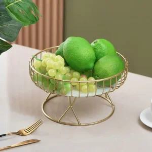 철제 과일 트레이 원형 바스켓 바구니 소형 M12826 과일트레이 과일바구니 철제바스켓