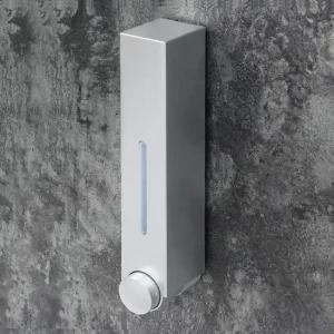 실버 1구420ml 벽걸이 디스펜서 물비누 샴푸디스펜서 린스디스펜서 바디워시디스펜서