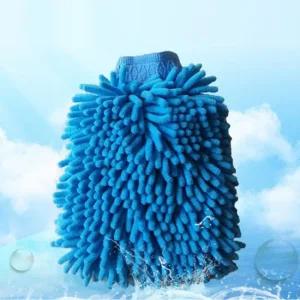 초극세사 청소 방수장갑 오렌지 먼지청소 물기제거 극세사청소장갑 세차미트 차량청소