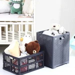 그레이S 트레이 간편바스켓 소품바구니 접이식 폴딩 욕실바구니 피크닉바구니 스텐바스켓