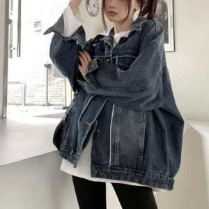 [하프클럽/]걸스 와이드핏 스타일링 체형 데일리 커버 워싱 블루진 블루진