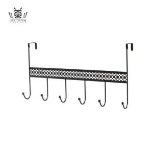 패턴 메탈 도어훅 행거 라이프토템 일자 정리