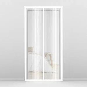 리빙피스) 방충네트 자석 문모기장 90x210cm) 화이트 방문모기장 붙이는모기장 여름모기장