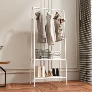 투데이룸 2단 선반 행거 60x150cm) 화이트 스탠딩행거 스탠드행거 스탠드옷걸이 스탠딩행거