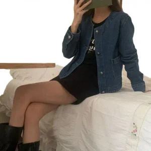 [하프클럽/]숏자켓뉴 노카라 청바지 올데이 진자켓 룩 핫아이템 레이디스