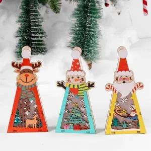 CL 크리스마스 삼각 팬시우드 무드등