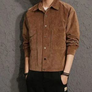 [하프클럽/]환절기 자켓스웨이드 와이드핏 스타일링 클래식 보이즈 상의자