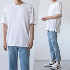 [하프클럽/]위드썸띵티 레이어드티 스타일 반소매