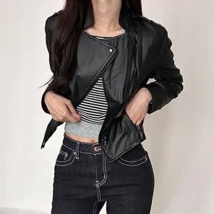 [하프클럽/]폴 레이디스 집업 스타일 핏감좋은데일리 라이더자켓 RIDER04