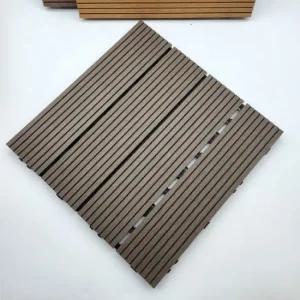 다크브라운 우드 st 조립식 데크 타일 바닥재 데크타일 베란다데크타일 조립식데크타일