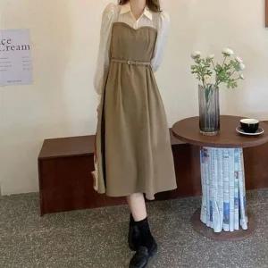 [하프클럽/]코디레이어드 뷔스티에 올데이 롱드레스 사계절격식룩 로맨틱